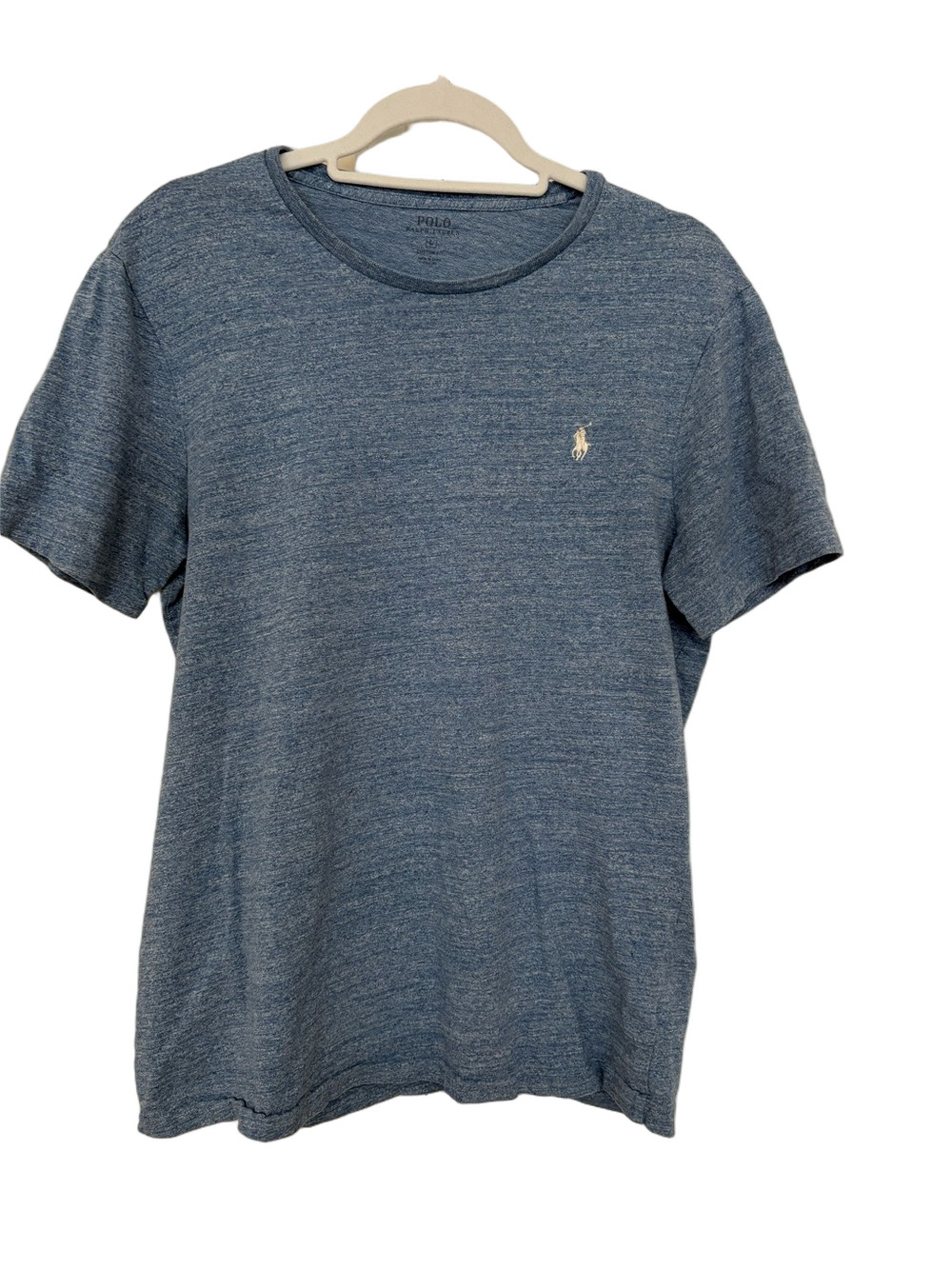 Polo by Ralph Lauren Boys 100% Cotton Blue Heather Crewneck T-Shirt